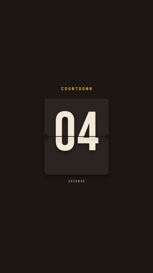 Split-flap cards that flip every second. — rendered sample