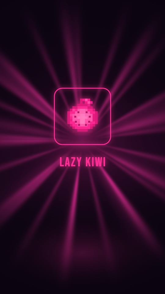 A neon tube flickers on while light rays turn behind it. — rendered sample