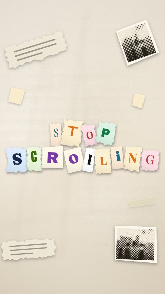Built letter by letter from cut-out magazine type. — rendered sample