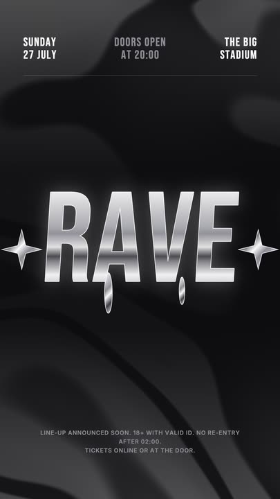Liquid Chrome Title motion graphics template preview