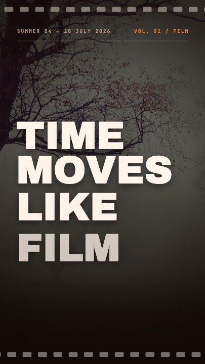 Film Poster template at 1.1s — Photo, dateline, title