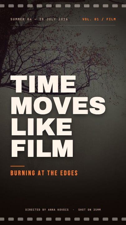 Film Poster template at 3.2s — The finished poster