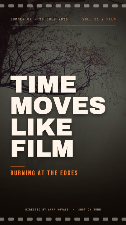 Film Poster motion graphics template preview