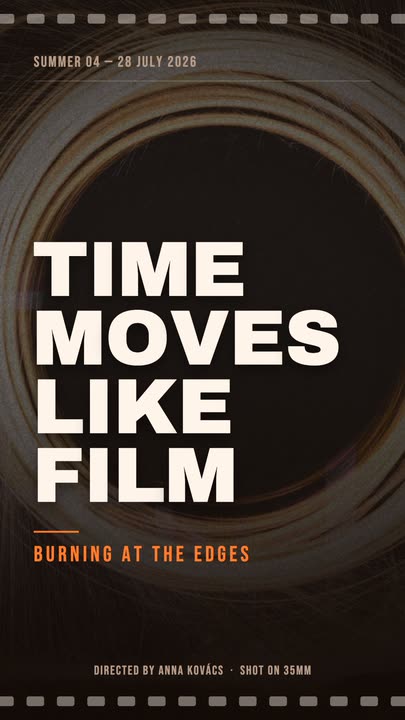Film Poster motion graphics template preview