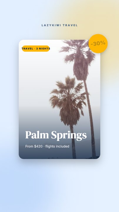 Offer Card Flip template at 1.1s — The front face