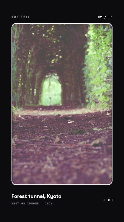 Nested Photo Edit template at 2.4s — The second grows out