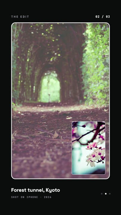 Nested Photo Edit motion graphics template preview