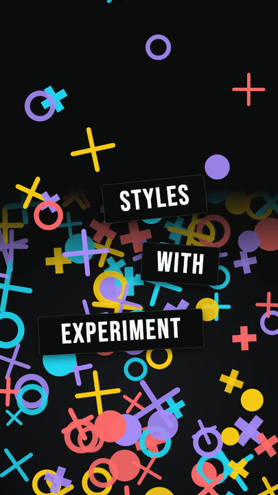 Falling Shapes motion graphics template preview