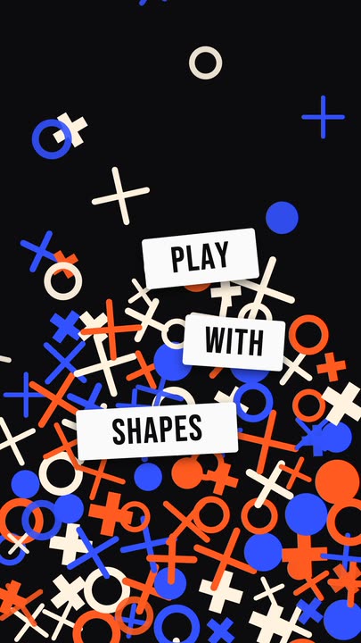 Falling Shapes motion graphics template preview