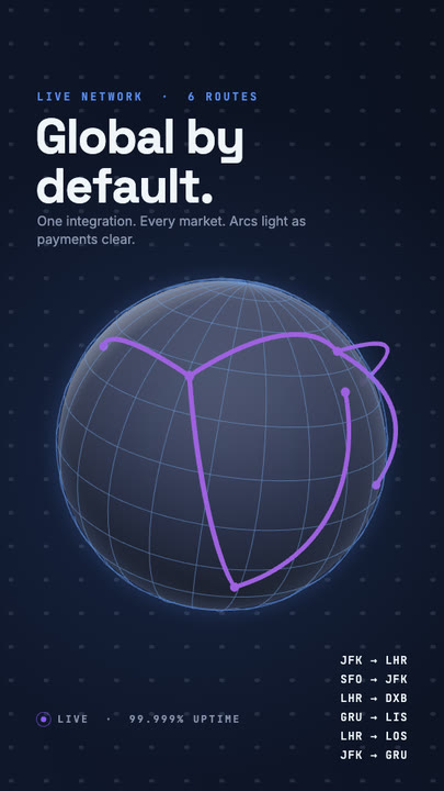 Globe Arcs motion graphics template preview