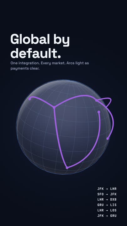 Globe Arcs motion graphics template preview