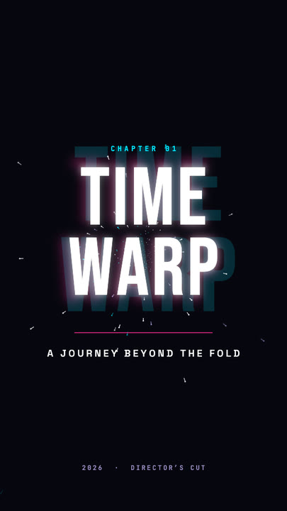 Time Warp Title motion graphics template preview