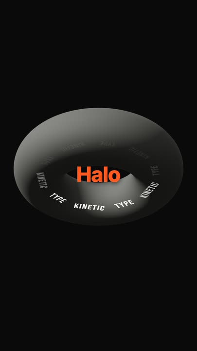 Torus Text Ring motion graphics template preview