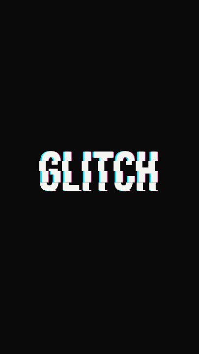 Glitch Reveal template at 0.9s — Stuttering in