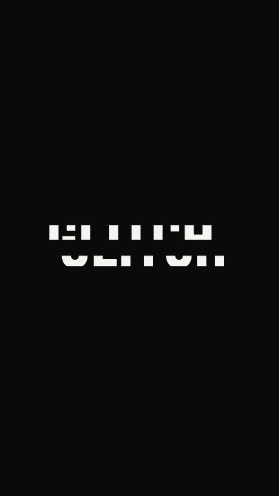 Glitch Reveal template at 4.3s — Tearing apart