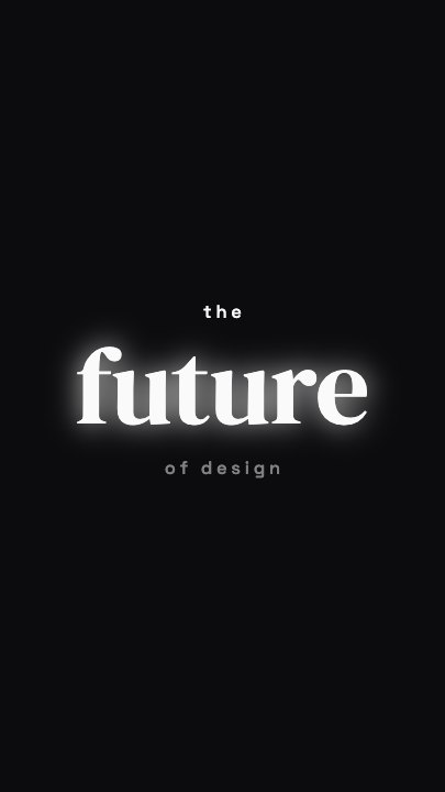 Glow Serif template at 1.0s — The glow comes up
