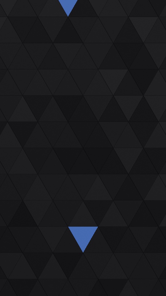 A near-black triangle lattice breathing, cobalt glints. — rendered sample