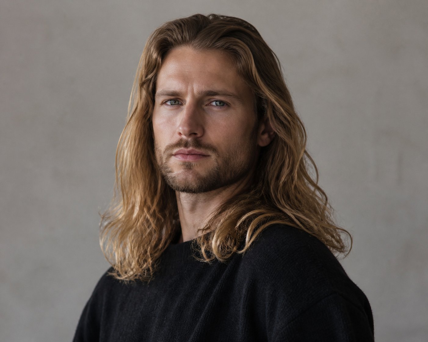 With beard