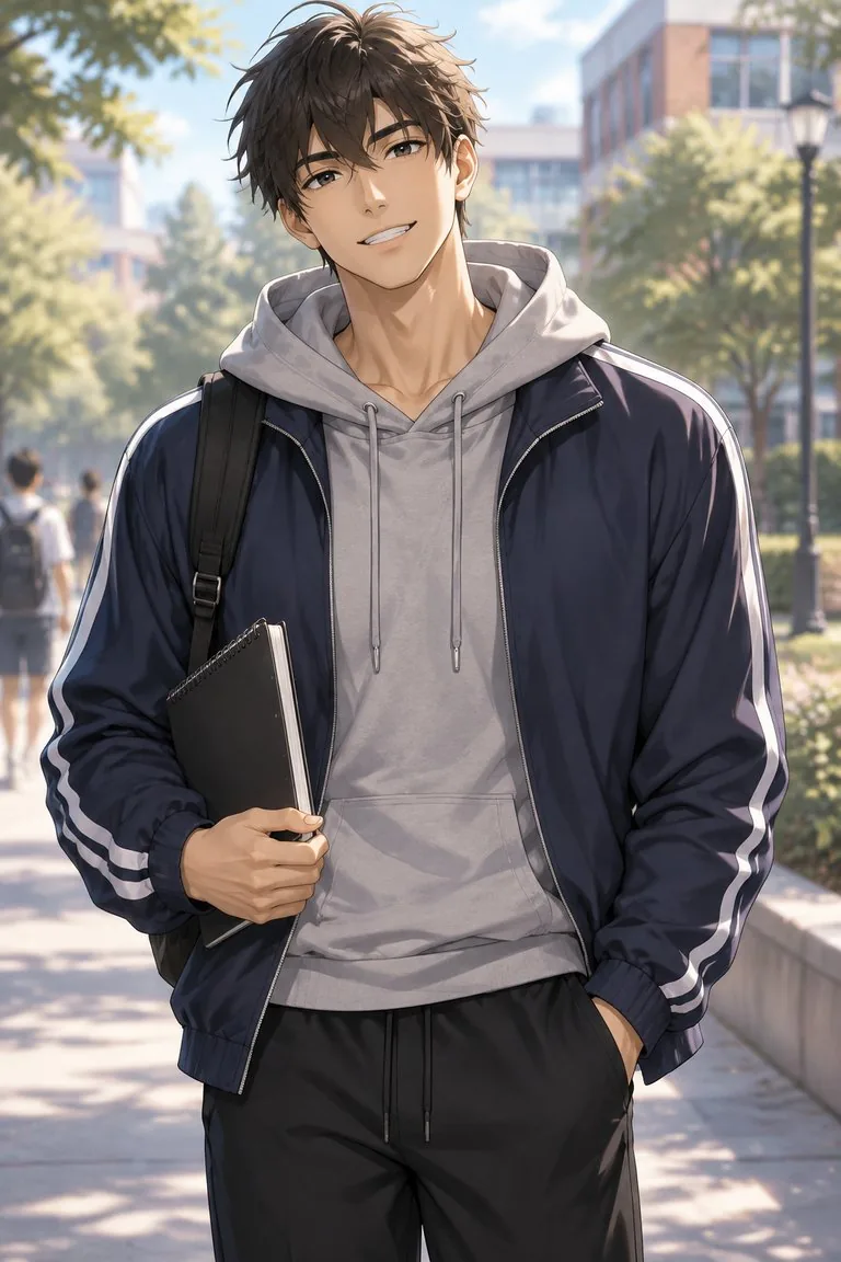 Kai · pastel webtoon: reference and character sheet — reference