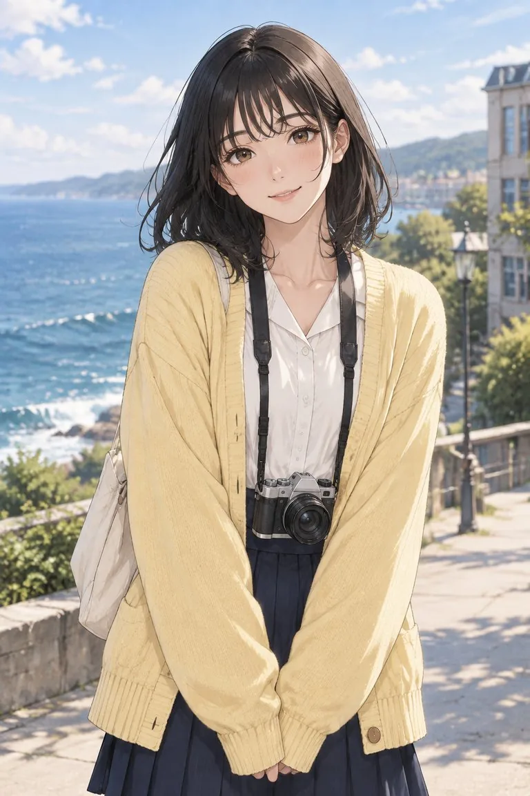 Mina · pastel webtoon: reference and character sheet — reference