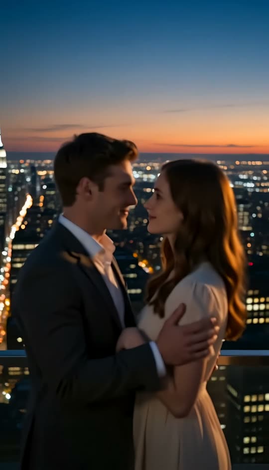 Rooftop at dusk